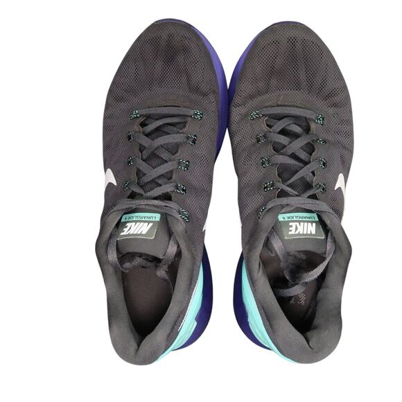 Nike Shoes Womens 8 Athletic Trainers Lunarglide 6 Running Comfort Active Sport - Picture 7 of 13